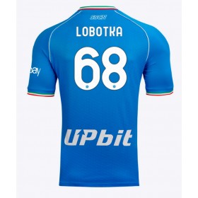 SSC Napoli Stanislav Lobotka #68 Hemmakläder 2023-24 Kortärmad